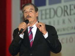 El ex presidente Vicente Fox pide atacar las fuentes de criminalidad y el lavado del dinero ilegal. ARCHIVO  /