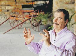 Vicente Fox afirma que cada individuo debe responsabilizarse de sus actos y el Estado debe de garantizar su seguridad. EL UNIVERSAL  /