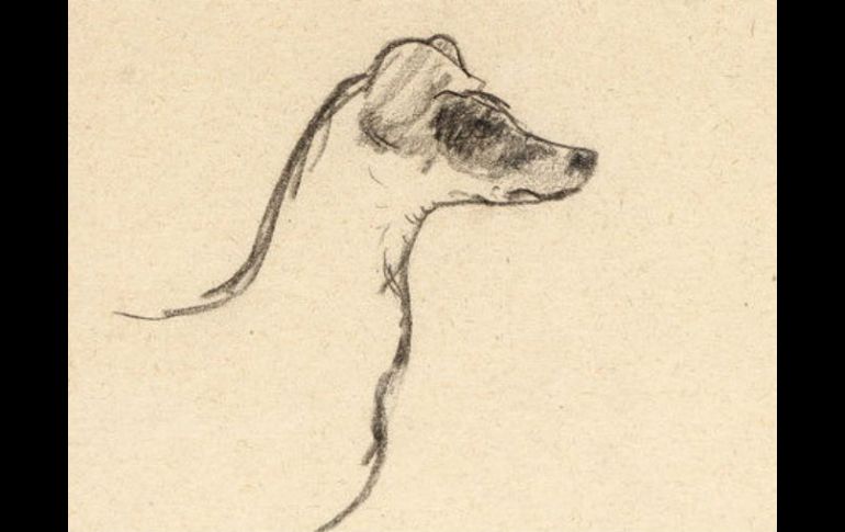 Detalle del dibujo de Pablo Picasso ''Nu de dos et tête de chien'' (1906), que forma parte de la muestra. EFE  /