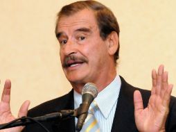 El ex mandatario Vicente Fox estuvo en Tijuana para sustentar una conferencia en el Cetys Universidad. AFP  /