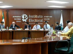 Sesión del IEPC en donde se discutió la falta de documentación para los registros de las planillas de los partidos.  /