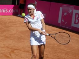 La puertorriqueña Mónica Puig derrotó a la chilena Andrea Koch (foto) en un intenso duelo. ARCHIVO  /