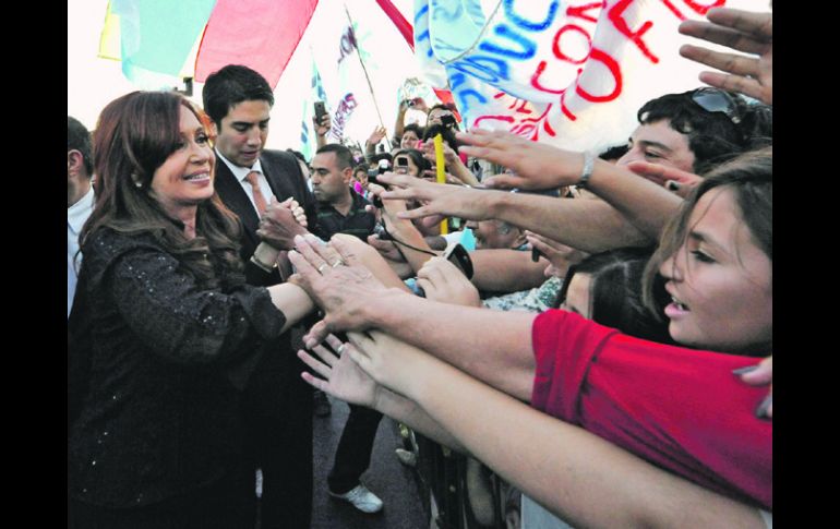 La presidenta Cristina Fernández hace oídos sordos a las críticas internacionales. REUTERS  /