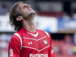 Ivan Alonso de Toluca, durante juego de la semana 16 del Torneo Clausura 2012.MEXSPORT  /