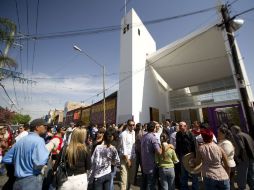 La misa en la Capilla Guadalupana 22 de Abril, oficiada a las 10:00 horas, este año no contó con la presencia de gobernantes o político  /