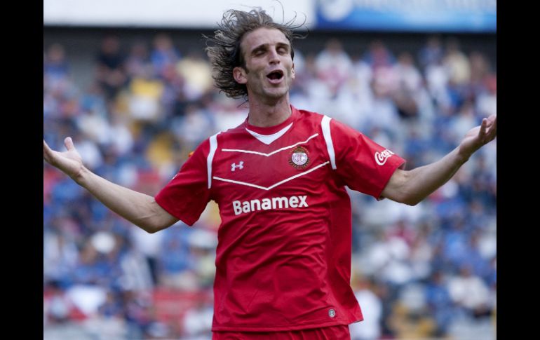 Alonso del Toluca podría lograr su segundo título, tras ser el máximo anotador del Apertura 2011. MEXSPORT  /