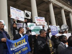 Manifestantes anti-Walmart protestan en Estados Unidos. AFP  /