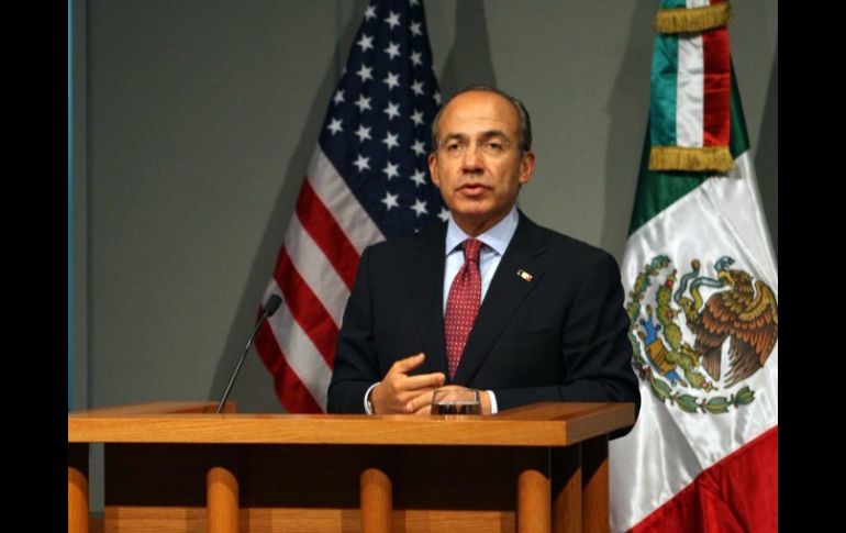 El Presidente Felipe Calderón, se reunión con el Consejo de Administración del Greater Houston Partnership. NTX  /