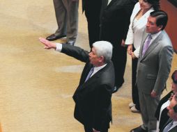 Francisco Ramírez Acuña, ex gobernador de Jalisco, toma protesta como nuevo representante diplomático. NTX  /