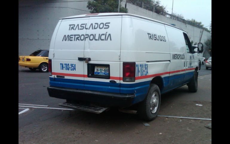 Vehículo de traslados de la policía de Tonalá.  /