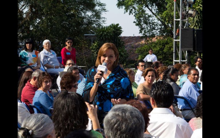 La candidata a la Presidencia de la República insistió en no dar ni un paso atrás en la agenda educativa. NTX  /