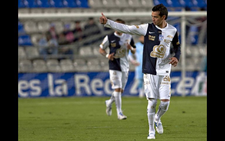 Daniel Arreola de Pachuca, durante juego de la semana 6 del Clausura 2012. MEXSPORT  /