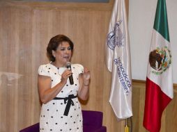 Miranda de Wallace, se reunió con estudiantes y maestros del Tecnológico de Monterrey campus Santa Fe. NOTIMEX  /