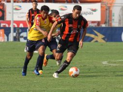 Jaguares de Chiapas se impone en el estadio Zoque, 1-0 a Monarcas Morelia, en la fecha 17 y última del Torneo Clausura 2012. NTX  /