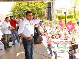 El candidato a la alcaldía de Zapopan indicó que algunos actores políticos seguirán insistiendo, pero se concentrará en su campaña.  /