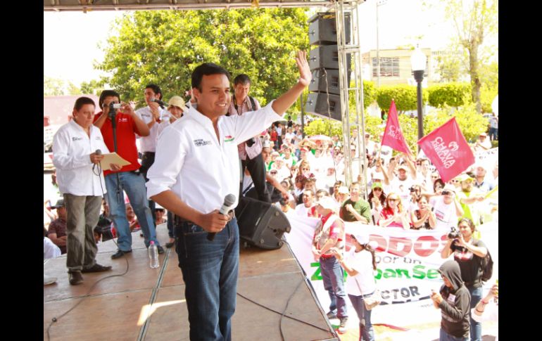 El candidato a la alcaldía de Zapopan indicó que algunos actores políticos seguirán insistiendo, pero se concentrará en su campaña.  /