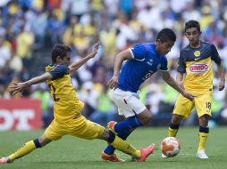 El partido fue muy disputado en todo momento entre América y Cruz Azul. MEXSPORT  /