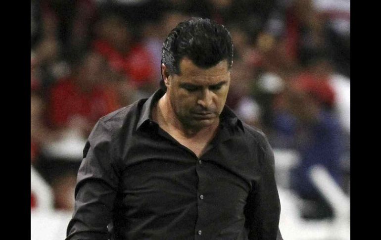 Juan Carlos Chávez, técnico del Atlas. El equipo evitó el descenso. MEXSPORT  /