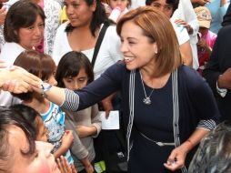 Josefina Vázquez Mota, durante la celebración del Día del Niño, en el Hospital General. ARCHIVO  /