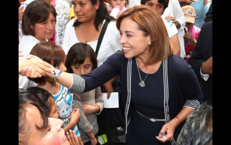 Josefina Vázquez Mota, durante la celebración del Día del Niño, en el Hospital General. ARCHIVO  /