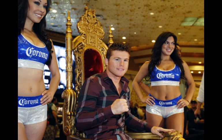 El púgil, actual monarca superwelter del CMB, ya se encuentra en las Vegas para la pelea del sábado. REUTERS  /