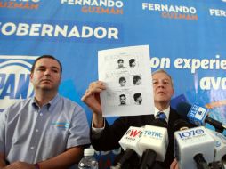 En rueda de prensa, Miguel Monraz y Fernando Guzmán hacen un llamado al IEPC a modificar las condiciones del próximo debate.  /