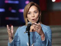 Josefina Vázquez Mota, durante una conferencia después de su participación en CNN en Español. EL UNIVERSAL  /