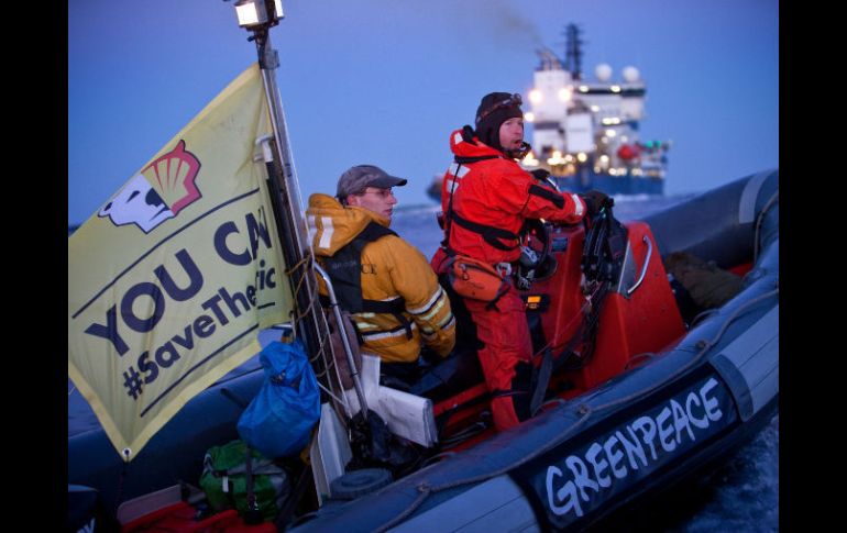 Se trata del mismo barco que varios activistas habian tratado de detener hace dos días. AFP  /