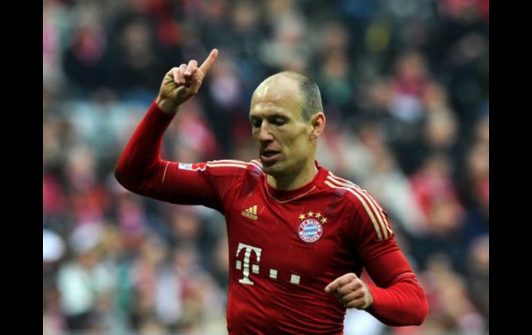 Arjen Robben llegó al Bayern en verano de 2009. AFP  /