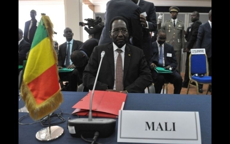 Líder interino de Malí, Dioncounda Traore, durante la inauguración de la CEDEAO. AFP  /