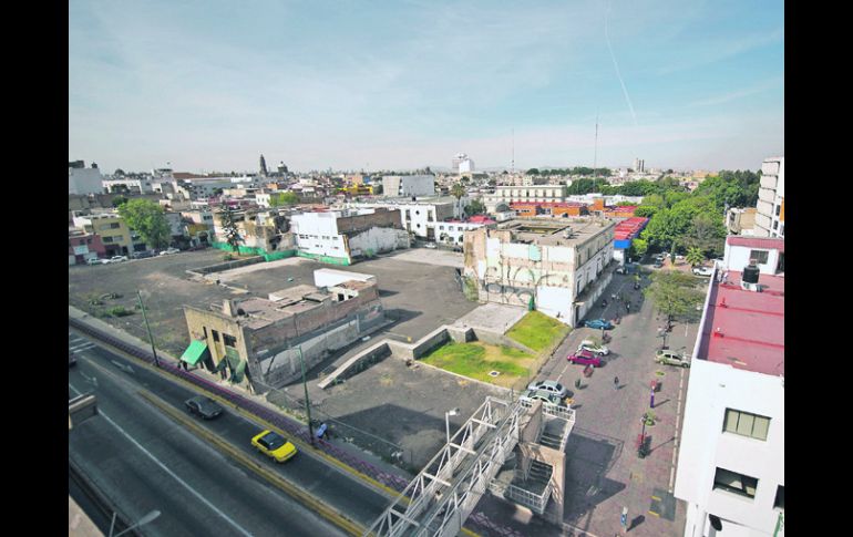 Zona Centro de Guadalajara, donde está contemplado desarrollar la Ciudad Cretiva Digital para albergar 50 mil personas.  /