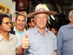 El candidato aseguró que Jalisco va por buen camino y confirmó: 'Jalisco es primer lugar nacional en empleo'.  /