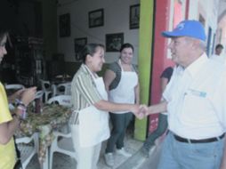 El panista, durante su encuentro con vecinos de los municipios de la Región Altos.  /