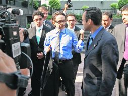 Gabriel Quadri, previo a su reunión con alumnos de la Universidad La Salle. NTX  /