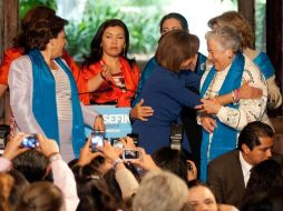 Josefina Vázquez Mota durante un desayuno con motivo de la celebración del Día de las Madres. EL UNIVERSAL  /