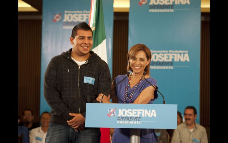 Josefina Vázquez Mota participó en un encuentro ciudadano en la capital del estado. NOTIMEX  /