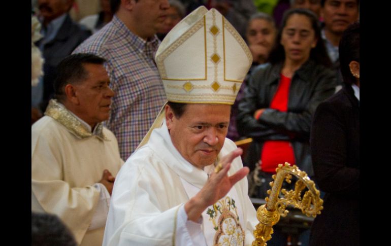 El cardenal Norberto Rivera, ofreció misa dominical en la Catedral de la Ciudad de México. NTX  /