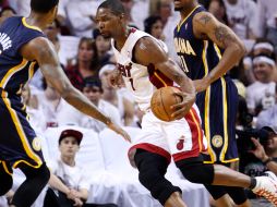 Chris Bosh en el partido de los Heat Miami contra Indiana. AP  /