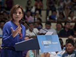 Josefina Vázquez Mota realizó un encuentro ciudadano con habitantes de Campeche. NTX  /