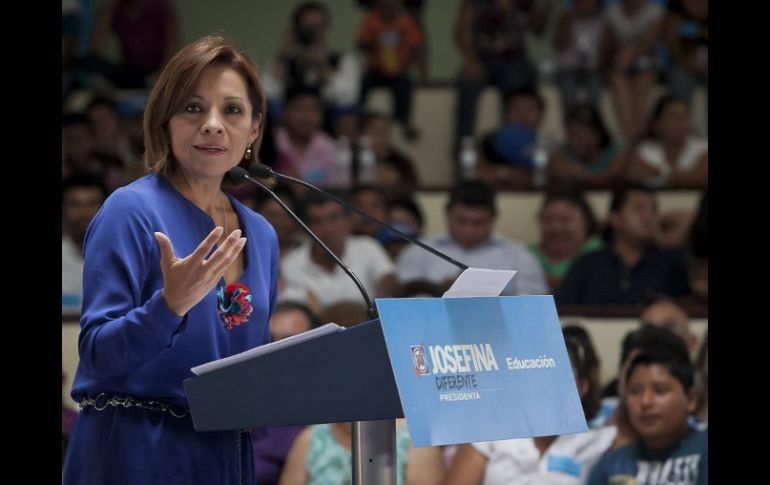 Josefina Vázquez Mota realizó un encuentro ciudadano con habitantes de Campeche. NTX  /