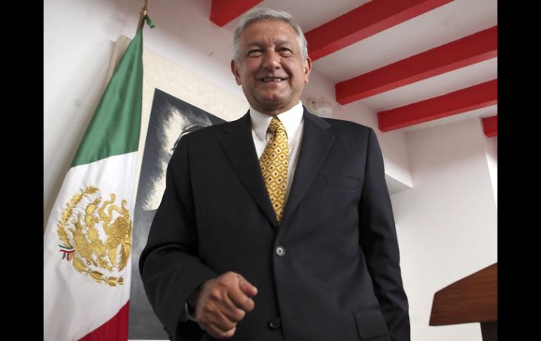 Al ser cuestionado sobre si tiene el apoyo del rector de la UNAM, López Obrador prefirió no opinar. EL UNIVERSAL  /