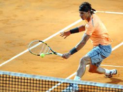 Rafael Nadal va con buen paso en al arcilla de Roma. EFE  /