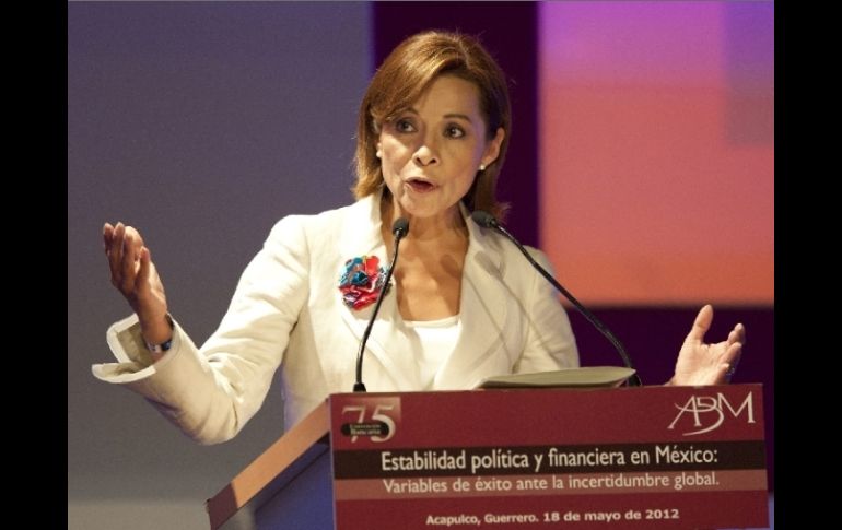 Josefina Vázquez Mota se pronunció por abrir más el crédito a los mexicanos. EFE  /