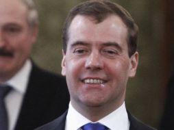 Dmitry Medvedev, primer ministro ruso, habló ante los líderes del Grupo de los Ocho. ARCHIVO  /