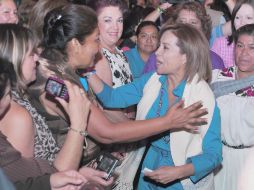 Josefina Vázquez Mota se reunió y desayunó con mujeres en Morelia.  /