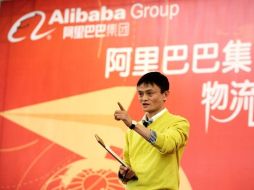 Jack Ma, ejecutivo y vocero de Alibaba, hace comentarios hoy, en una conferencia de prensa en Beijing. REUTERS  /