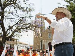 Enrique Alfaro visitó hoy los municipios de Atoyac y Atemajac de Brizuela. ESPECIAL  /