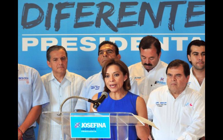 Josefina Vázquez Mota dejó en claro que las manifestaciones en contra de Peña Nieto son libres y no se les puede atribuir a nadie. NTX  /