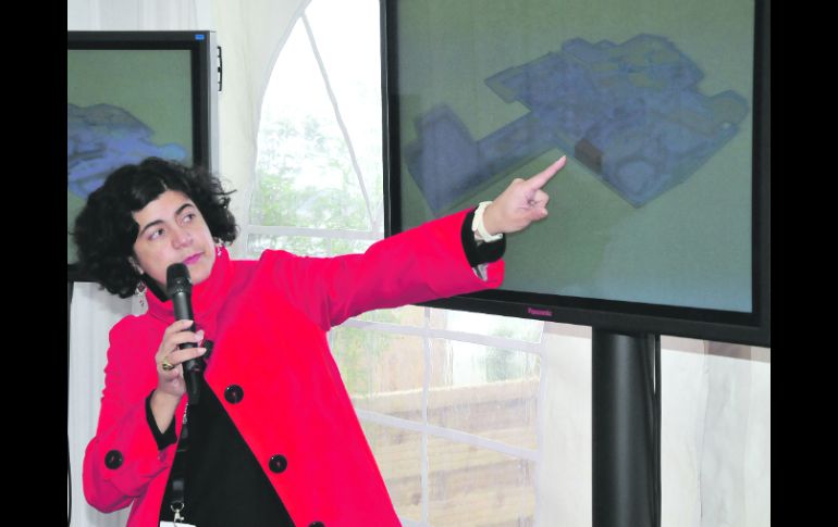 Paula Astorga, directora de la Cineteca Nacional, durante la presentación del proyecto en el marco del Festival de Cannes. NTX  /