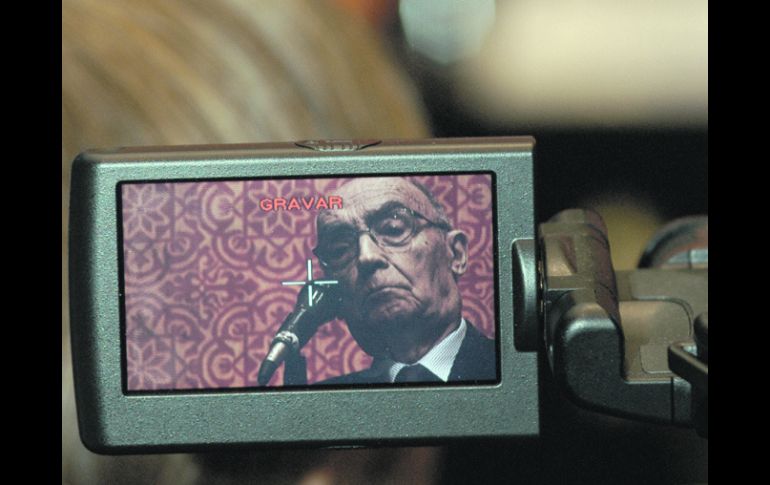 José Saramago (1922-2010) durante su participación en la mesa “Un portugués en Andalucía”. FIL Guadalajara  Pedro Andrés  /